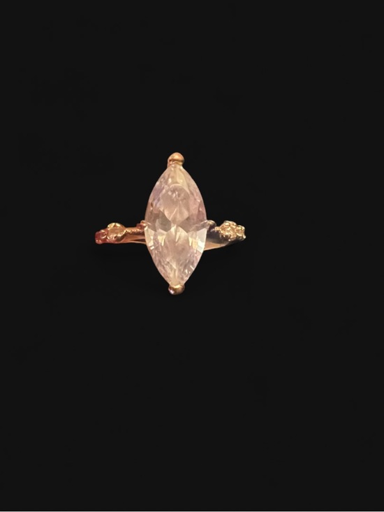 Jewelry - Rose Gold Marquise Pink Stone Ring - Women Jewelry